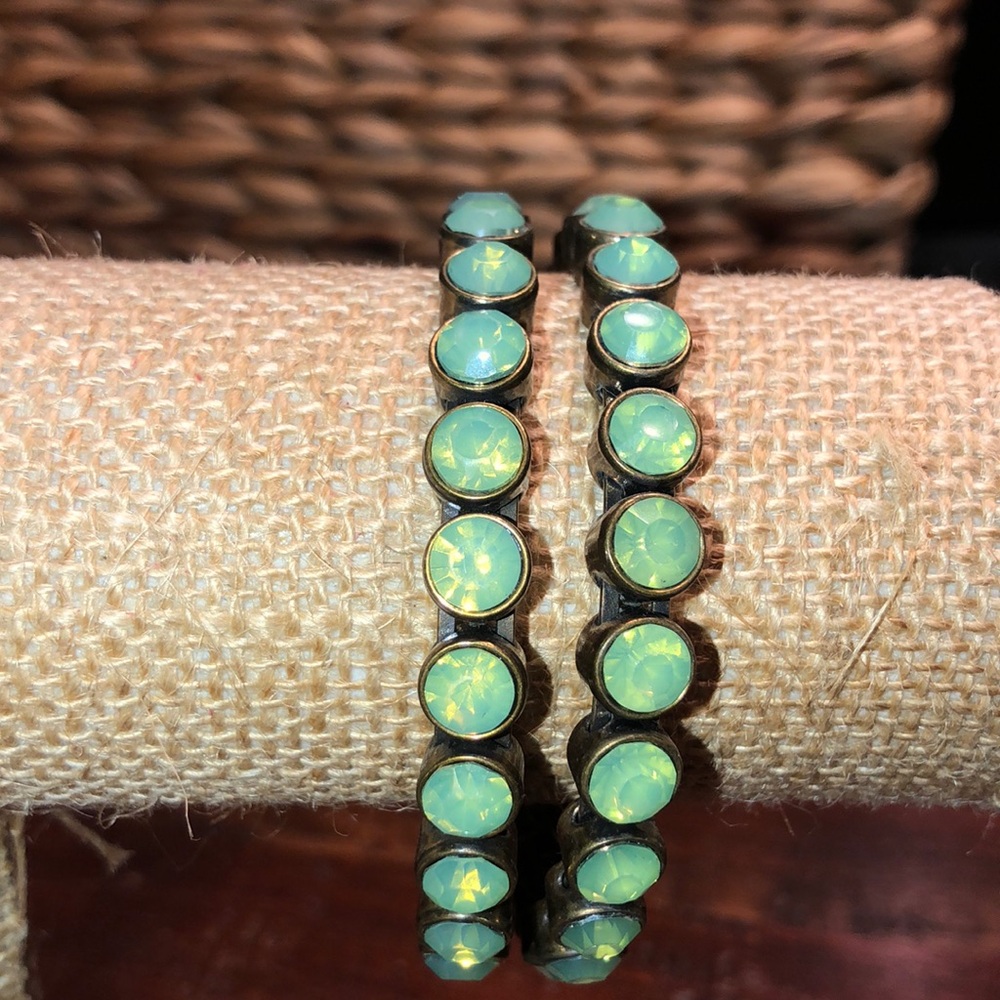 Sea foam green bangle